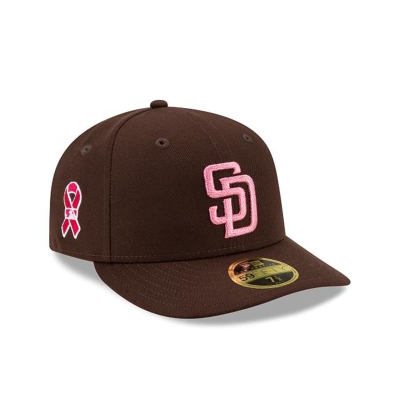 Blue San Diego Padres Hat - New Era MLB Mother's Day Low Profile 59FIFTY Fitted Caps USA9754268